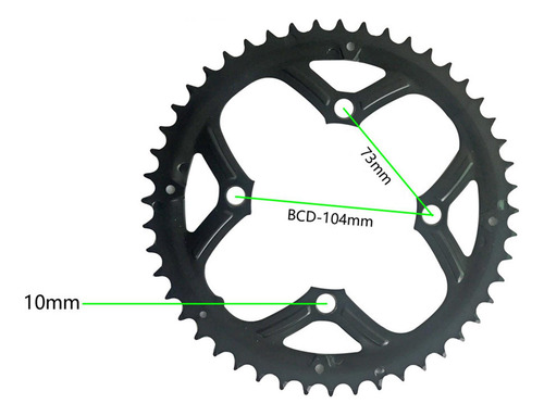 Anel De Corrente Para Bicicleta De Aço 48t, Anel De