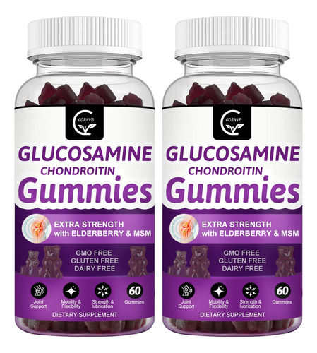 Gonnvb Glucosamine Cordroitina Gommitas Con Msm & Elderberry