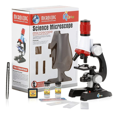Microscopio Infantil Amscope 100x-1200x Led Kids Beginner 