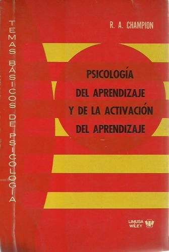 Psicología Del Aprendizaje Y De La Activación