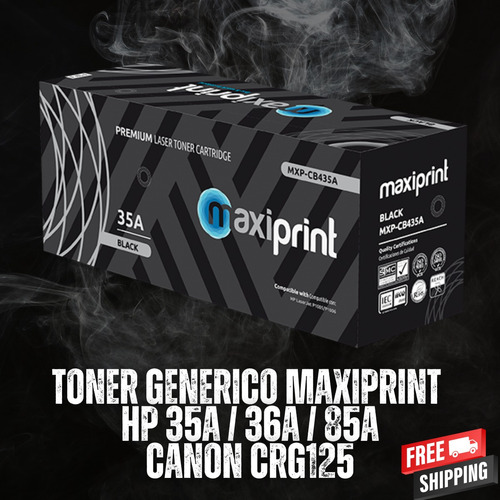 Toner  Maxiprint Hp 35a 36a 85a Canon Crg125