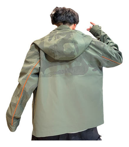 Moderna Chaqueta De Trabajo For Hombre Estampado Camuflaje