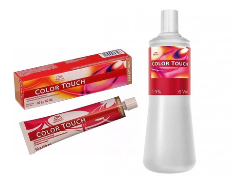 Kit 3 Tinturas Color Touch X60grs Wella + Emulsion X1000ml