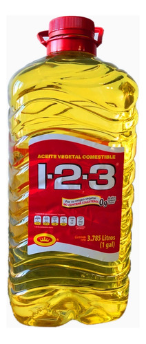 Aceite Vegetal 123 Galon Garrafa Sin Colesterol Cocina 3.78l