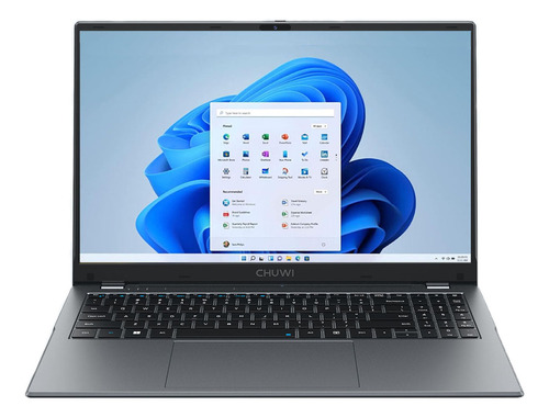 Laptop 2024 Chuwi HeroBook Plus space gray 15.6", Intel Celeron N4020 8GB de RAM 256GB SSD, Intel UHD Graphics 600 1920x1080px Windows 11 Home,Puerto de cable de red + teclado español