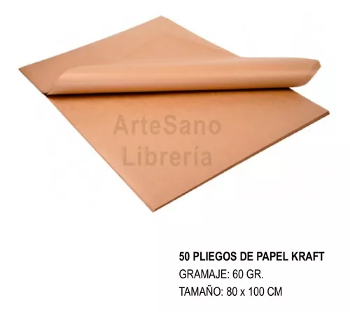 Pliego de papel Kraft 70gr 100×70 cm – Café Maqueta