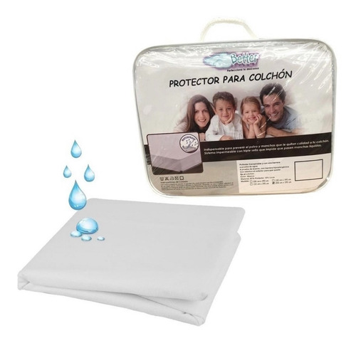 Imagen 1 de 2 de Protector Impermeable Cubre Colchón Anti Chinches King Size