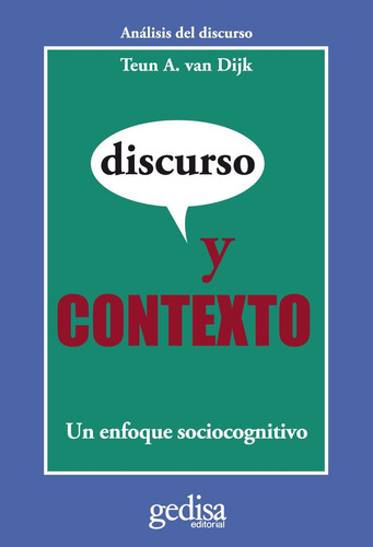 Discurso Y Contexto, Van Dijk, Ed. Gedisa