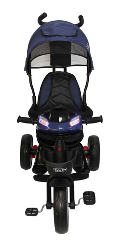 Imagen 2 de 8 de Triciclo Bebeglo Bluetooth Reversible Rs-4080 Azul