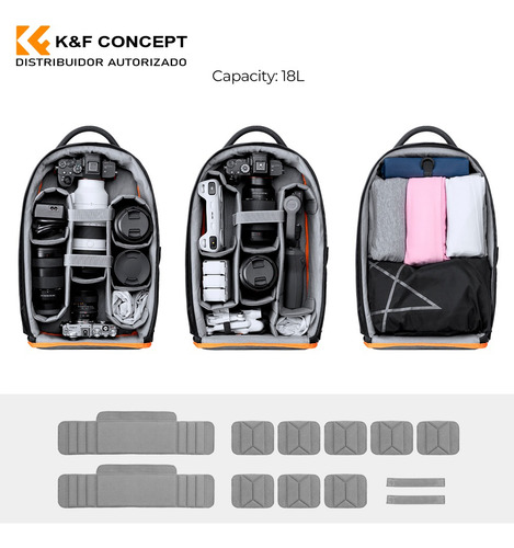 Mochila Para Cámaras K&f Concept Kf13.140 - Tienda Fisica