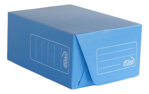 Caja Archivo Oficio Plana Reforzada 36x25x16 Azul Unidad 