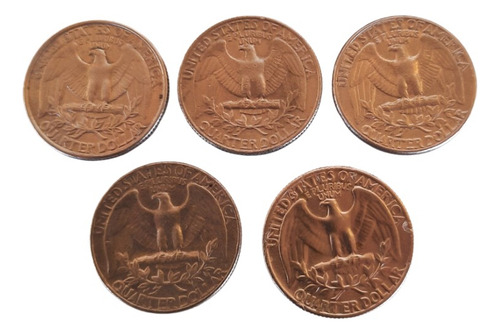 Moeda Quarter Dollar Eua 5un Cobre Datas Na Descrição 153 (Usado)