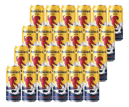 Pack 24 Cervezas Patagonia Austral Red Lager Lata 470cc