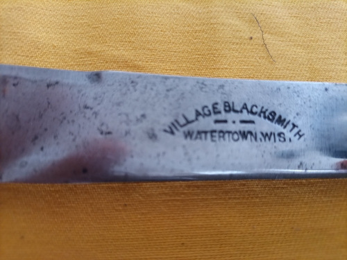 Antiguo Cuchillo De Carnicero Village Blacksmith Watertown 