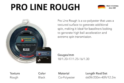 Rollo Cuerda Kirschbaum Pro Line 2 Rough +regalo Sorpresa +c