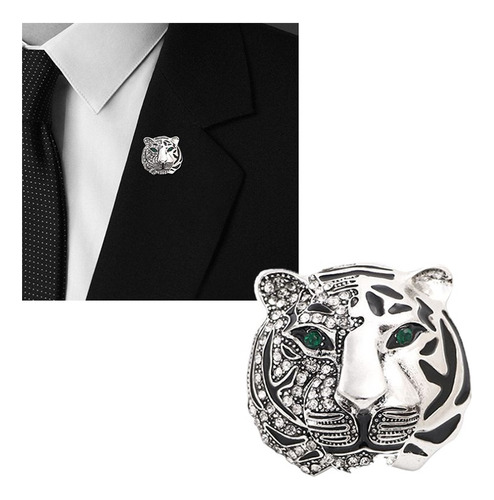 Traje Tigre Broche Solapa Pin Accesorios Para Hombre