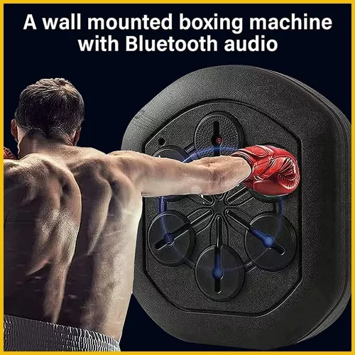 Máquina de boxeo, máquina de boxeo inteligente montada en la pared con luz  musical y guantes de boxeo, para niños, jóvenes y adultos para ejercicio en