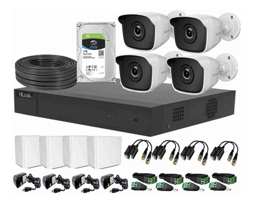  Dvr 16ch + 4 Cámaras Hilook 1080p + Disco Duro 