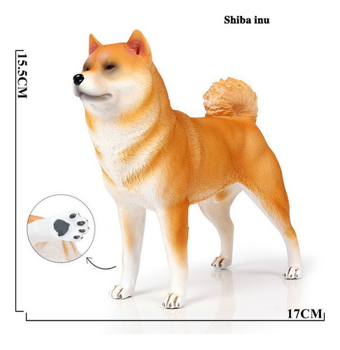 . Juguete Modelo De Perro Shiba Inu Amarillo De Alta