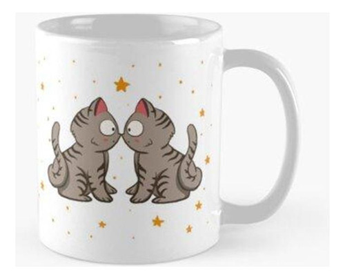 Taza Horoscopo De Géminis Diseño Gato Calidad Premium