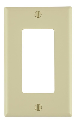 Leviton Placa Decora 1 Unidad Nylon Marfil