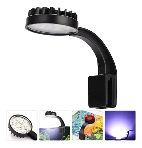 Luz Usb Con Pinza Para Pecera 12 Led Redondo