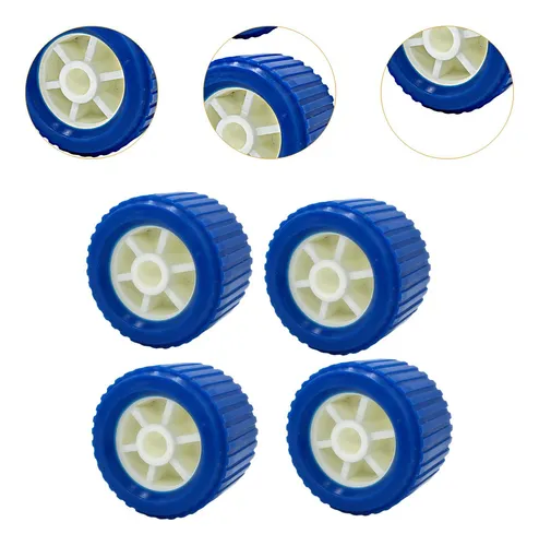4x Ruedas Elevadoras Para Barcos Con Rodillos Acanalados