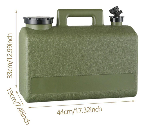 20 L De Contenedor De Agua Camping Acampar Ligero Con Verde