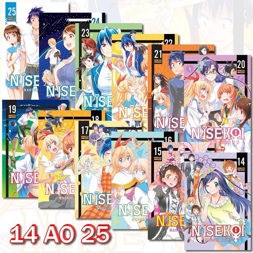 Nisekoi 14 Ao 25 Reimpressão! Mangá Panini! Novo E Lacrado