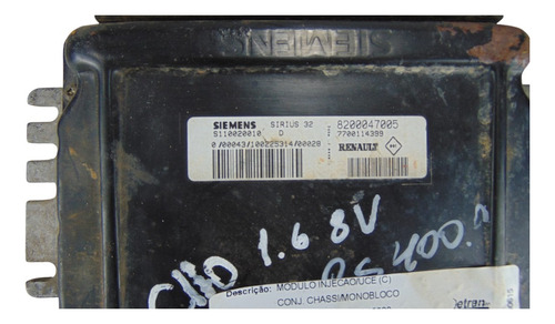 Módulo Injeção Renault Clio 1.6 8v Gasolina 7700114399 (Usado)