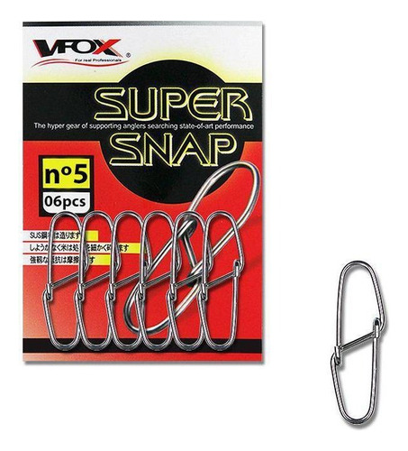 Presilha Super Snap V-fox Tamanho 0 - 12 Un