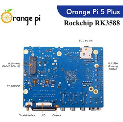 Orange Pi 5 Plus 16gb Rockchip Rkcore Computadora De Placa Ú