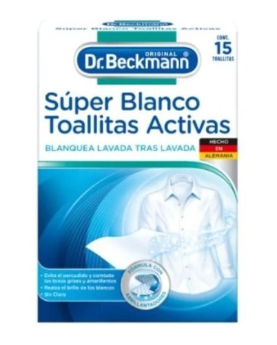Toallitas Super Blanqueadoras 15 Unid Dr. Beckmann