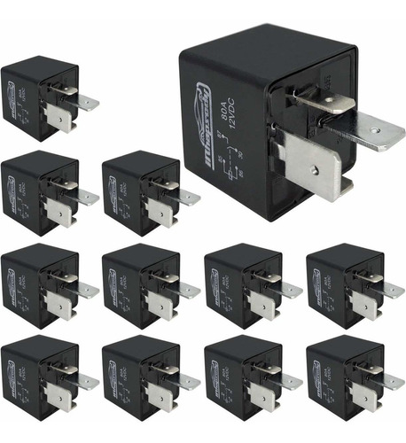 Irhapsody Relé Multiusos De 4 Pines De 80 Amperios De Alta P