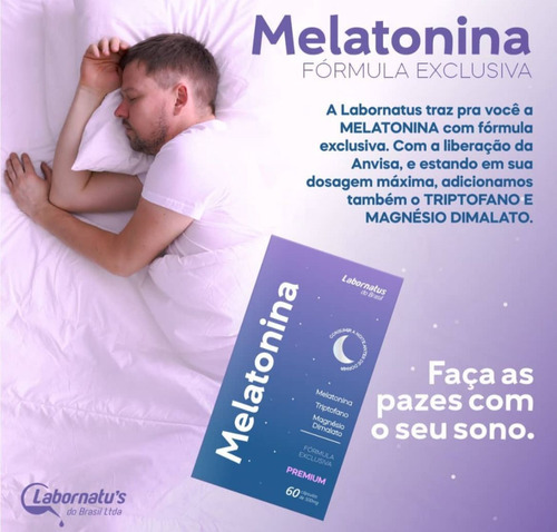 Melatonina + Triptofano Premium 60 Cápsulas
