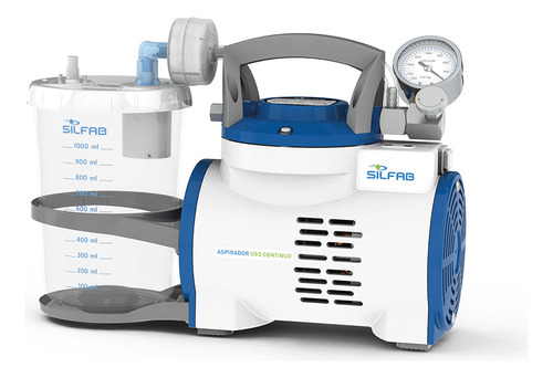 Aspirador De Uso Continuo Silfab 1 Litro C/ Vacuómetro N33v