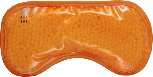 Eye See, Máscara De Ojos De Gel De Felpa Para Ojos Hinchados Color Naranja