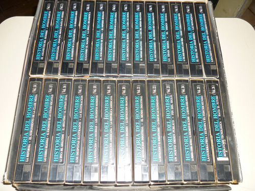 Cintas Vhs Historia Del Hombre. Completa. 26 Cintas. Usadas (Usado)