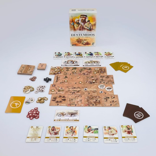 Destemidos Norte África Jogo Tabuleiro Meeplebr; 2 Jogadores