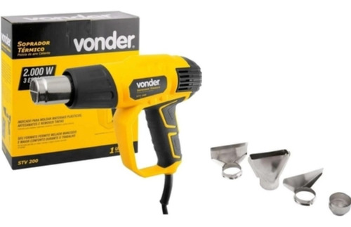 Soprador Térmico Pistola Quente Com Bocais 2000w 220v Vonder 110v