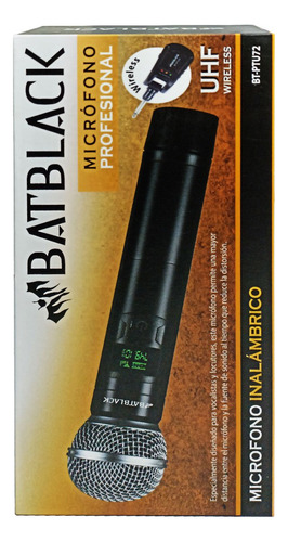 Micrófono Inalámbrico Uhf Bt-ptu72 Batblack