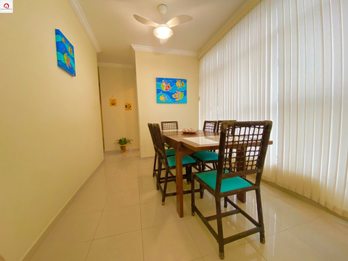 Imagem 5 de 13 de Apartamento Residencial À Venda - Sacada Com Vista Para O Mar - 3 Dormitórios Sendo 1 Suíte - Garagem - Praia Das Astúrias - Guarujá - Oportunidade. - Ap06016 - 69819528