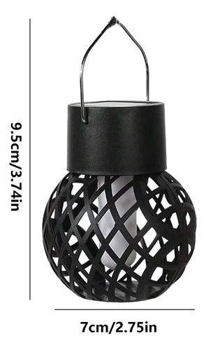 Luz Exterior Linterna Solar, Luces Solares Llama Parpadeante