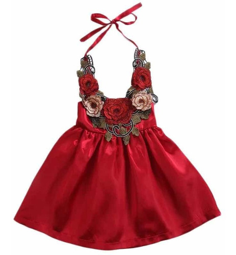 Vestido Flores Niñas, Tallas:1-2-3-4 Años. Envío Gratis.