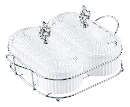 Caja De Almacenamiento De Alimentos Dividido De La Bandeja