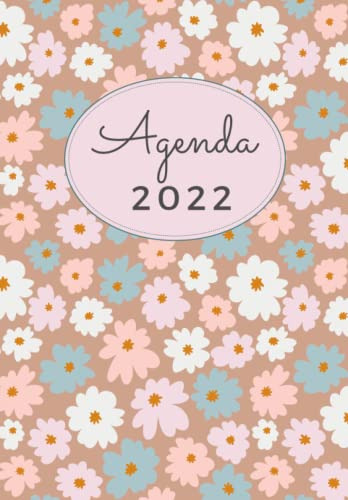 Agenda 2022: Tema Floral Moderna Agenda Mensual Y Semanal +