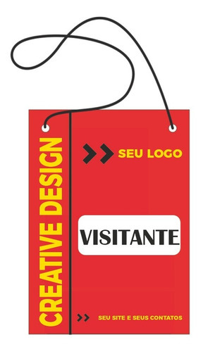 500 Credenciais Crachás Personalizados 10x15 Evento Feiras