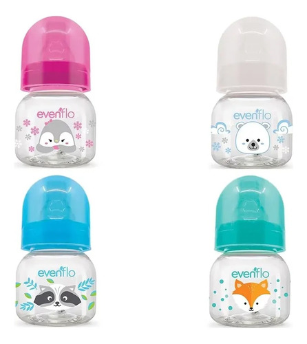 Mamadera Evenflo Forest Diseños 60ml 0-3m Colores Febo
