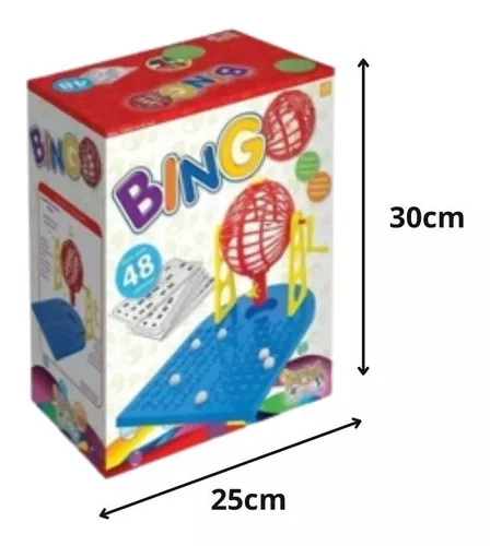 Bingo Infantil Jogo Brinquedo Globo + 48 Cartelas + Bolinhas