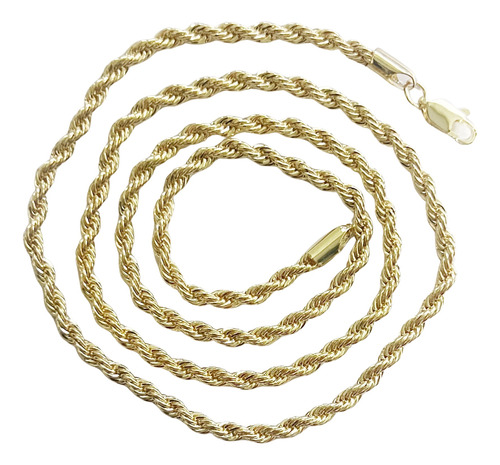 Cadena Torzal De Oro Laminado 14k